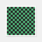 Gecontroleerd groen en zwart servet (Voorkant)