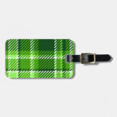 Gecontroleerd groen kleurpatroon bagagelabel (Voorkant horizontaal)