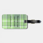 Gecontroleerd groen kleurpatroon bagagelabel (Achterkant horizontaal)