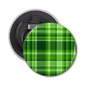 Gecontroleerd groen kleurpatroon button flesopener (Voorkant)