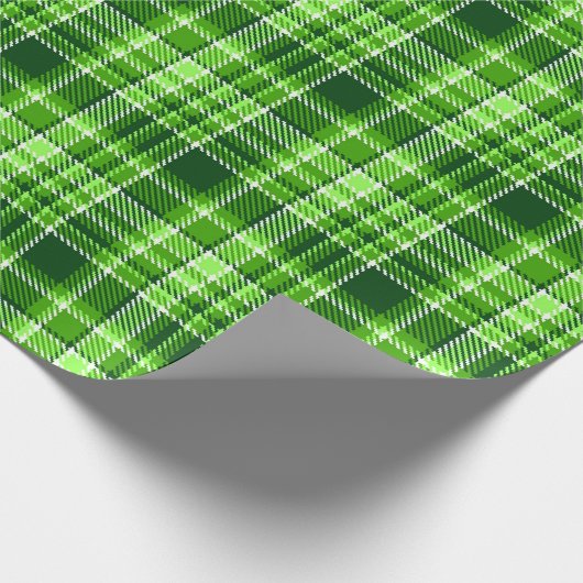 Gecontroleerd groen kleurpatroon cadeaupapier (Hoek)