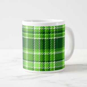 Gecontroleerd groen kleurpatroon grote koffiekop