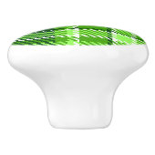 Gecontroleerd groen kleurpatroon keramische knop (Zijkant)