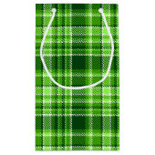 Gecontroleerd groen kleurpatroon klein cadeauzakje (Achterkant)