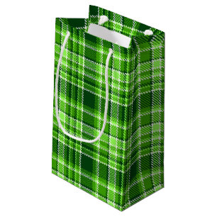 Gecontroleerd groen kleurpatroon klein cadeauzakje