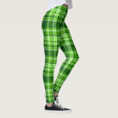 Gecontroleerd groen kleurpatroon leggings (Rechts)