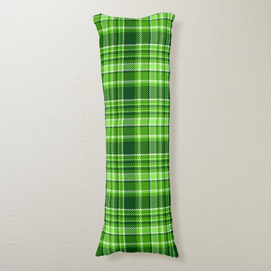 Gecontroleerd groen kleurpatroon lichaamskussen (Voorkant Verticaal)