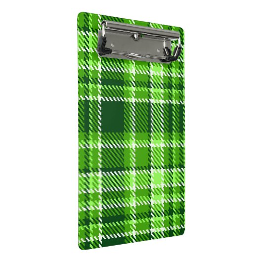 Gecontroleerd groen kleurpatroon mini klembord (Schuin)