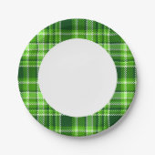 Gecontroleerd groen kleurpatroon papieren bordje (Voorkant)