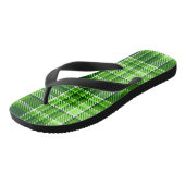 Gecontroleerd groen kleurpatroon teenslippers (Schuin)