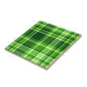 Gecontroleerd groen kleurpatroon tegeltje (Zijkant)