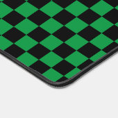 Gecontroleerd groen/zwart met uw zakelijke Logo Bureaumat (Hoek)