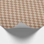 Gecontroleerd groot - bruin en licht bruin cadeaupapier (Hoek)