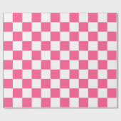 Gecontroleerd Hot Pink en White Cadeaupapier (Vlak)