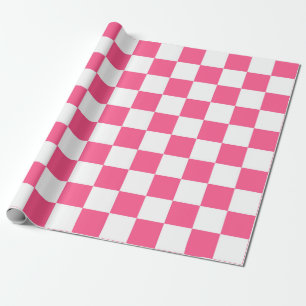 Gecontroleerd Hot Pink en White Cadeaupapier
