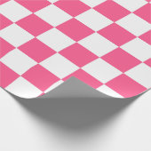 Gecontroleerd Hot Pink en White Cadeaupapier (Hoek)