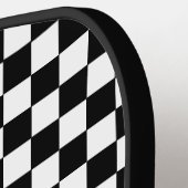 Gecontroleerd Initiaal voor witte en zwarte aangep Pickleball Paddle (Links Detail)