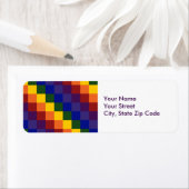 Gecontroleerd label retouradres regenboog (Insitu)