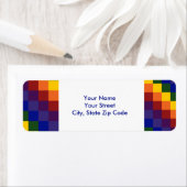 Gecontroleerd label retouradres regenboog (Insitu)