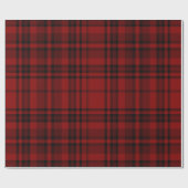 GECONTROLEERD LAND PLAID RED CADEAUPAPIER (Vlak)