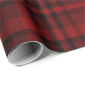 GECONTROLEERD LAND PLAID RED CADEAUPAPIER (Rol Hoek)