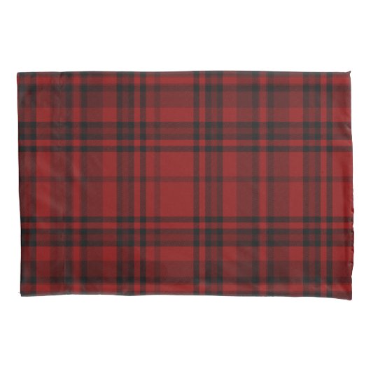 GECONTROLEERD LAND PLAID RED KUSSENSLOOP (Voorkant)