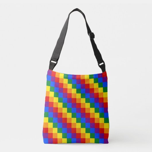 Gecontroleerd LGBT-patroon Crossbody Tas (Voorkant)
