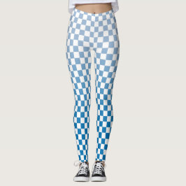 Gecontroleerd licht naar donkerblauw verlooppatroo leggings
