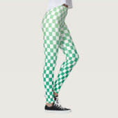 Gecontroleerd licht naar donkergroen verlooppatroo leggings (Rechts)