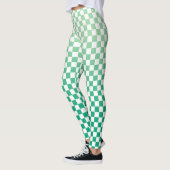 Gecontroleerd licht naar donkergroen verlooppatroo leggings (Links)