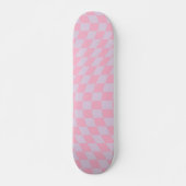 Gecontroleerd Lila Patroon Roze Checkerboard contr Persoonlijk Skateboard (Voorkant)