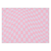 Gecontroleerd Lila Patroon Roze Checkerboard contr Tafelkleed (Voorkant (Horizontaal))