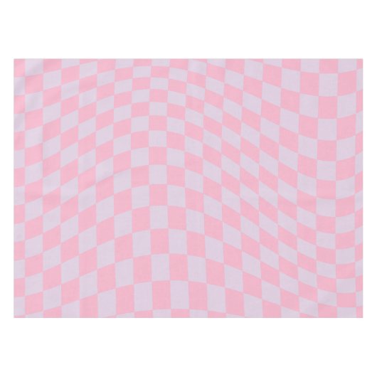 Gecontroleerd Lila Patroon Roze Checkerboard contr Tafelkleed (Voorkant (Horizontaal))