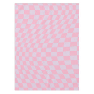 Gecontroleerd Lila Patroon Roze Checkerboard contr Tafelkleed