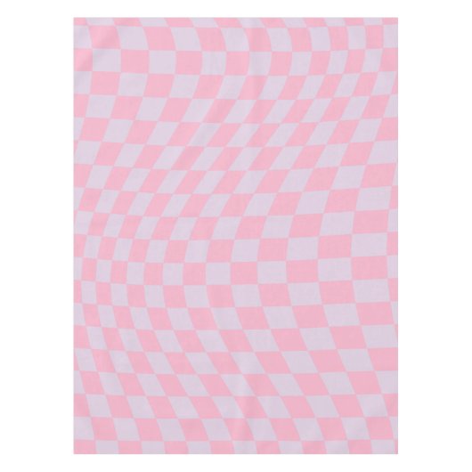 Gecontroleerd Lila Patroon Roze Checkerboard contr Tafelkleed (Voorkant)