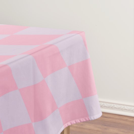 Gecontroleerd Lila Patroon Roze Checkerboard contr Tafelkleed (Voorbeeld)