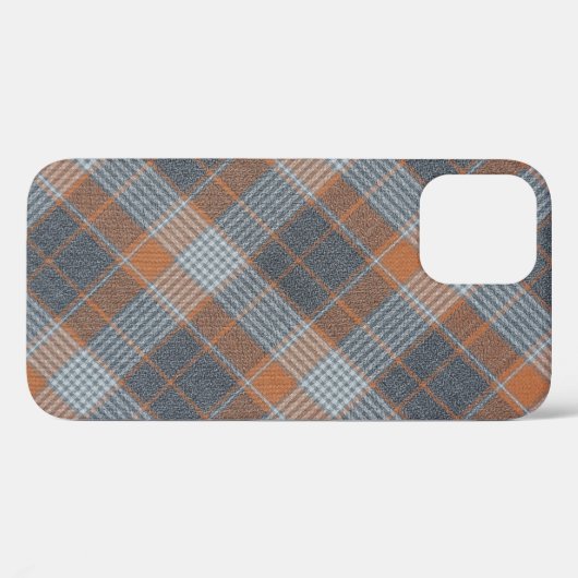 Gecontroleerd materiaal tartaanpatroon textieltext Case-Mate iPhone case (Achterkant (horizontaal))