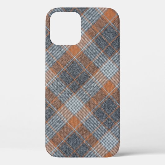 Gecontroleerd materiaal tartaanpatroon textieltext Case-Mate iPhone case (Achterkant)
