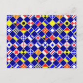 Gecontroleerd Nautical Signal Flagor Decor Briefkaart (Voorkant)