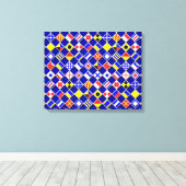 Gecontroleerd Nautical Signal Flagor Decor Canvas Afdruk (Insitu (Houten vloer))