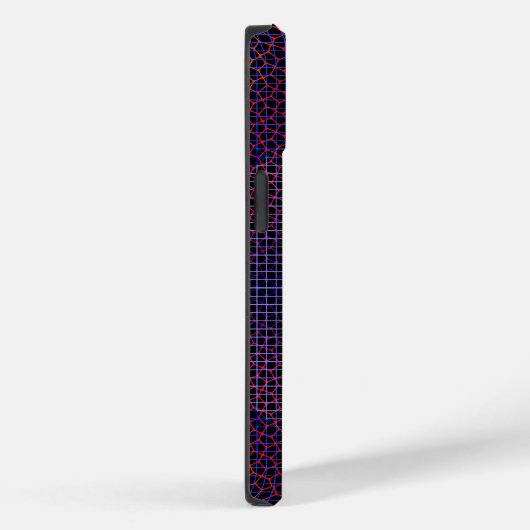 Gecontroleerd Net patroon 01 Black BG Case-Mate iPhone Case (Achterkant / Rechts)