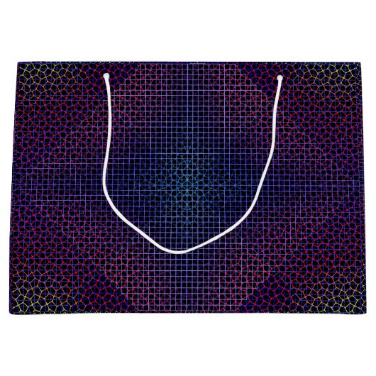 Gecontroleerd Net patroon 01 Black BG Groot Cadeauzakje (Voorkant)