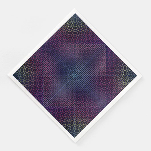 Gecontroleerd Net patroon 01 Black BG Servet (Hoek)