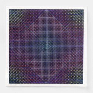 Gecontroleerd Net patroon 01 Black BG Servet