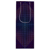 Gecontroleerd Net patroon 01 Black BG Wijn Cadeautas (Voorkant)