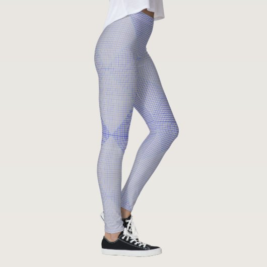 Gecontroleerd Net patroon 02 LGrey BG Leggings (Rechts)