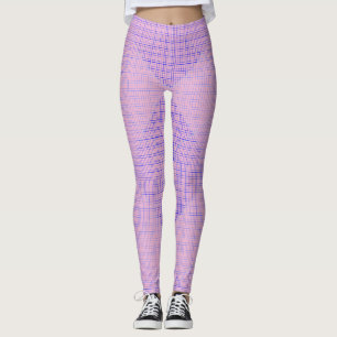 Gecontroleerd Net patroon 02 LPink BG Leggings