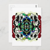 Gecontroleerd ontwerp briefkaart (Voorkant / Achterkant)