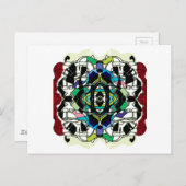 Gecontroleerd ontwerp briefkaart (Voorkant / Achterkant)