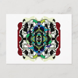 Gecontroleerd ontwerp briefkaart